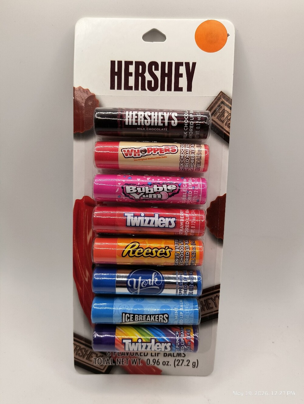 Assorted Candy-Flavored Lip Balms 8 Pack Dye Free Adult And Kids